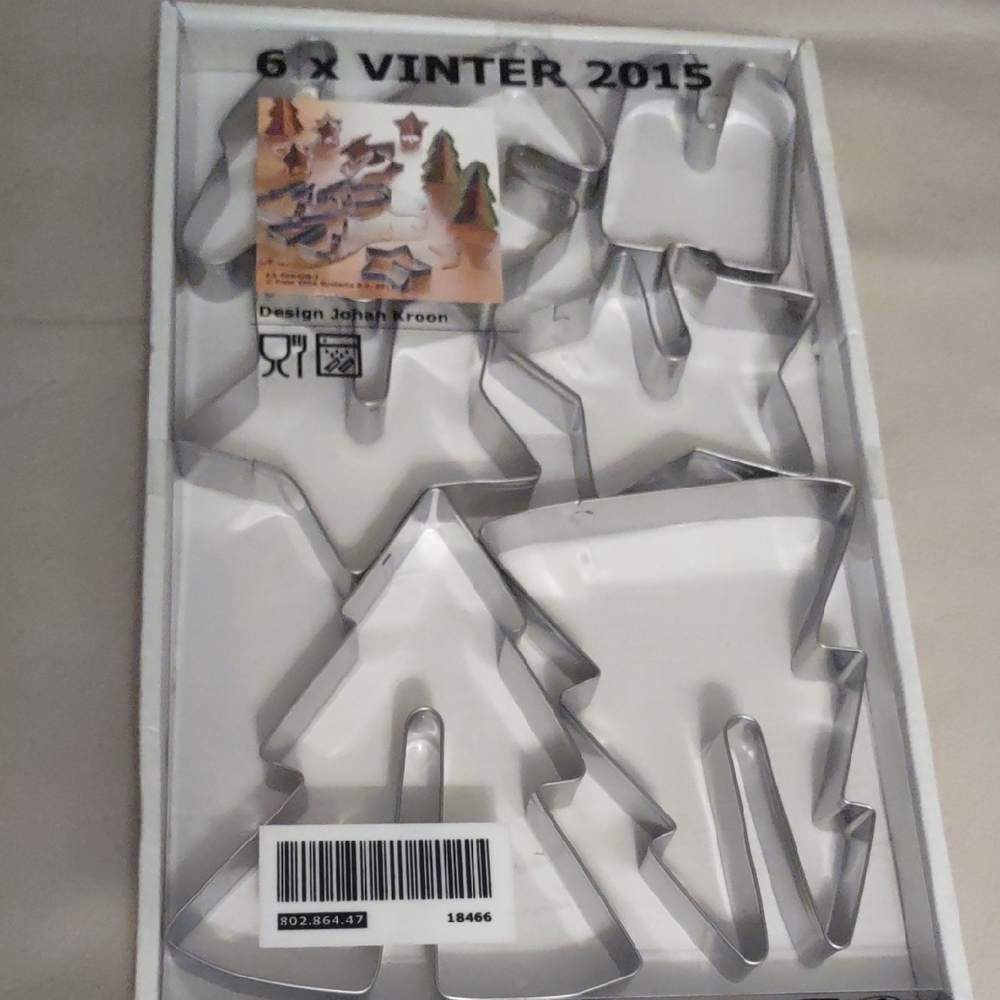IKEA Silver Cookie Cutters Set